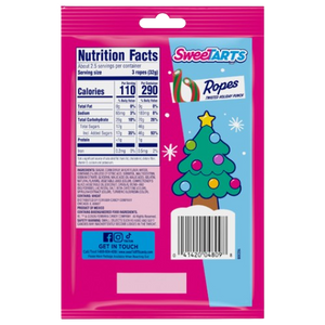 Sweetarts Twisted Holiday Punch Ropes 3 oz. Bag - Discover www.allcitycandy.com for bulk candy, chocolates, gummies & seasonal sweets. Perfect for parties, gifts & everyday treats—shop your favorites now!