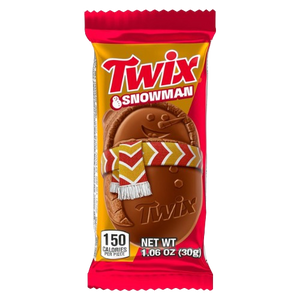 Twix Snowmen 1.06 oz. - Discover www.allcitycandy.com for bulk candy, chocolates, gummies & seasonal sweets. Perfect for parties, gifts & everyday treats—shop your favorites now!