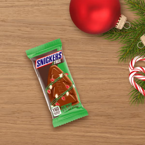 Snickers Tree Singles Christmas 1.1 oz. - Discover www.allcitycandy.com for bulk candy, chocolates, gummies & seasonal sweets. Perfect for parties, gifts & everyday treats—shop your favorites now!
