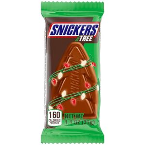 Snickers Tree Singles Christmas 1.1 oz. - Discover www.allcitycandy.com for bulk candy, chocolates, gummies & seasonal sweets. Perfect for parties, gifts & everyday treats—shop your favorites now!