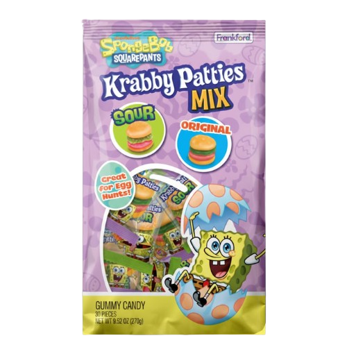 Spongebob Krabby Patties Mix 30 Count Easter 9.52 oz. Bag - Discover www.allcitycandy.com for bulk candy, chocolates, gummies & seasonal sweets. Perfect for parties, gifts & everyday treats—shop your favorites now!
