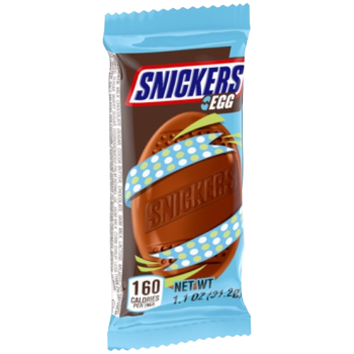 Snickers Original Single Easter Egg 1.1 oz. - Discover www.allcitycandy.com for bulk candy, chocolates, gummies & seasonal sweets. Perfect for parties, gifts & everyday treats—shop your favorites now!