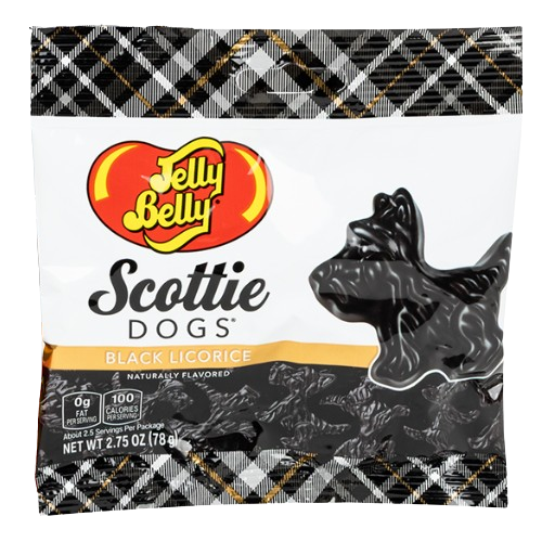 Jelly Belly Black Licorice Scottie Dogs - 2.75-oz. Bag