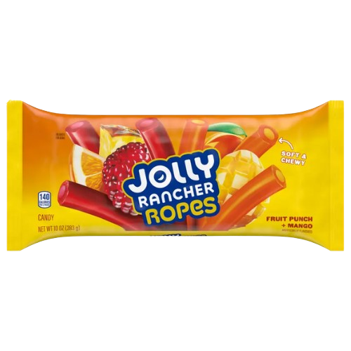 Jolly Rancher Ropes Fruit Punch + Mango 10 oz. Bag - Discover www.allcitycandy.com for bulk candy, chocolates, gummies & seasonal sweets. Perfect for parties, gifts & everyday treats—shop your favorites now!