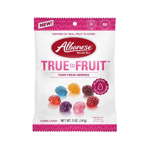Albanese True to Fruit Farm Fresh Berries 5 oz. Bag - Discover www.allcitycandy.com for bulk candy, chocolates, gummies & seasonal sweets. Perfect for parties, gifts & everyday treats—shop your favorites now!