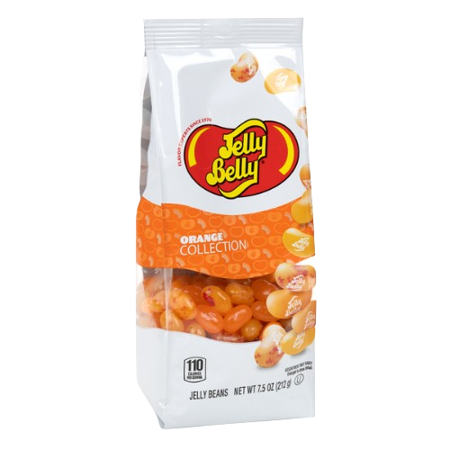 Jelly Belly Orange Collection Jelly Beans 7.5 oz. Gift Bag - Discover www.allcitycandy.com for bulk candy, chocolates, gummies & seasonal sweets. Perfect for parties, gifts & everyday treats—shop your favorites now!