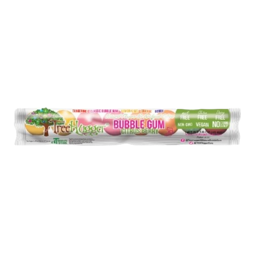 Tree Hugger Bubble Gum Citrus Berry 8 ct. Tube 1.6 oz. - Discover www.allcitycandy.com for bulk candy, chocolates, gummies & seasonal sweets. Perfect for parties, gifts & everyday treats—shop your favorites now!