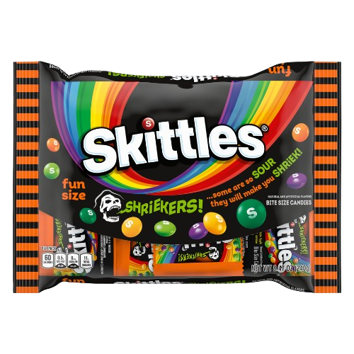 Skittles Fun Sized Halloween Shriekers 8.47 oz. Bag - Discover www.allcitycandy.com for bulk candy, chocolates, gummies & seasonal sweets. Perfect for parties, gifts & everyday treats—shop your favorites now!