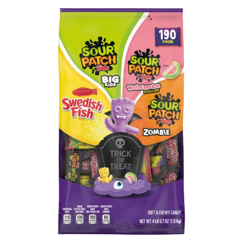 Sour Patch Swedish Fish Fun Size Variety 4 lb 5.7 oz. Bulk Bag - Discover www.allcitycandy.com for bulk candy, chocolates, gummies & seasonal sweets. Perfect for parties, gifts & everyday treats—shop your favorites now!