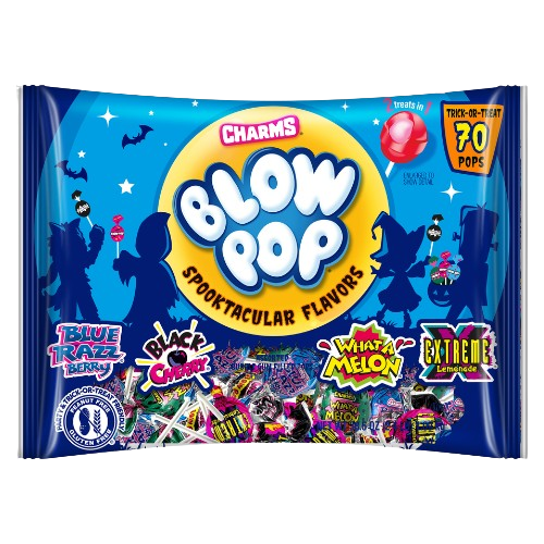 Charms Blow Pop Spooktacular Flavors 70 Count 38.5 oz. Bag - Discover www.allcitycandy.com for bulk candy, chocolates, gummies & seasonal sweets. Perfect for parties, gifts & everyday treats—shop your favorites now!