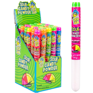 Lock Jaw Sour Candy Powder Tubes 0.49 oz. - Visit www.allcitycandy.com for delicious treats and sweet candy.
