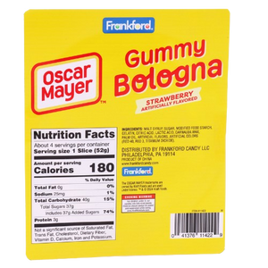 Frankford Oscar Mayer Gummy Bologna Slices 7.27 oz. - Visit www.allcitycandy.com for delicious treats and sweet candy! 