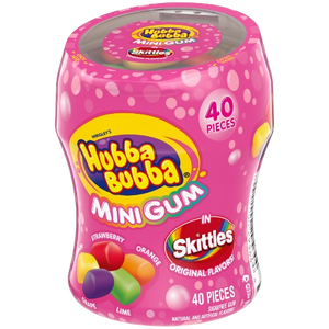 Hubba Bubba S.F. Skittles Gum Bottle 2.82 oz. - Visit www.allcitycandy.com for delicious treats and sweet candy!