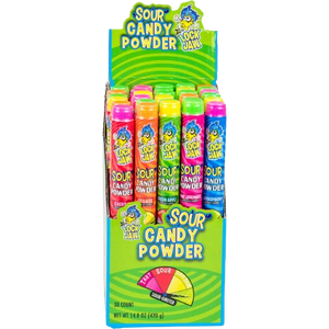 Lock Jaw Sour Candy Powder Tubes 0.49 oz. - Visit www.allcitycandy.com for delicious treats and sweet candy.