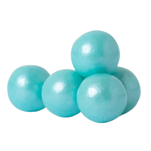 All City Candy 1" Shimmer Turquoise Gumballs Cotton Candy Flavor 3 lb. Bulk Bag - Visit www.allcitycandy.com for great candy and delicious treats! 