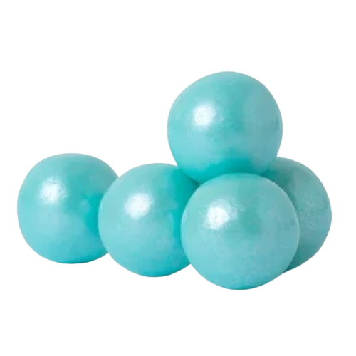 All City Candy 1" Shimmer Turquoise Gumballs Cotton Candy Flavor 3 lb. Bulk Bag - Visit www.allcitycandy.com for great candy and delicious treats! 