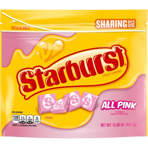 All City Candy Starburst All Pink Strawberry Fruit Chews Party Size - 15.6-oz. Bag Wrigley For fresh candy and great service, visit www.allcitycandy.com