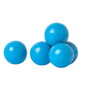 All City Candy 1" Caribbean Blue Raspberry Gumballs 3 lb. Bulk Bag - Visit www.allcitycandy.com for great candy and delicious treats! 