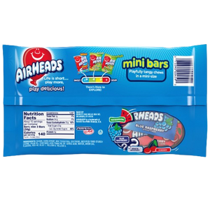 Airheads Assorted Mini Taffy Bars - 12-oz. Bag - Visit www.allcitycandy.com for sweet treats and delicious candy!