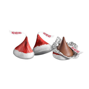 Hershey's Milk Chocolate Santa Hat Kisses 10.1 oz. Bag - Visit www.allcitycandy.com for great candy and delicious treats! 