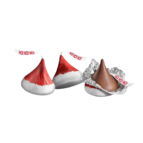 Hershey's Milk Chocolate Santa Hat Kisses 10.1 oz. Bag All City Candy