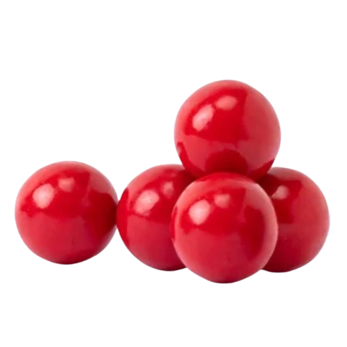 All City Candy 1" Red Gumballs Cherry 3 lb. Bulk Bag - Visit www.allcitycandy.com for great candy and delicious treats! 