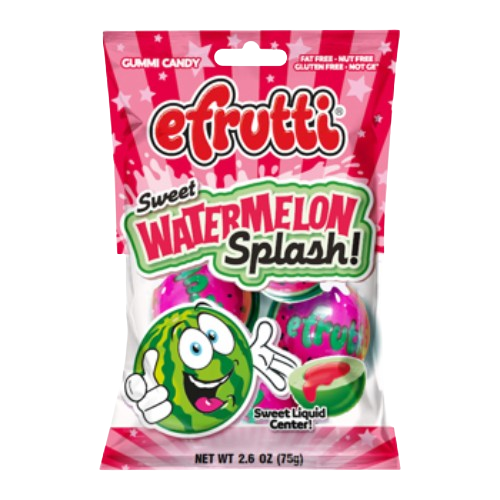 efrutti Sweet Watermelon Splash 2.6 oz. Bag - Visit www.allcitycandy.com for great candy and delicious treats! 