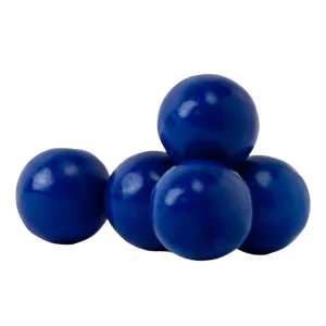 All City Candy 1" Royal Blue Gumballs Blue Raspberry 3 lb. Bulk Bag - Visit www.allcitycandy.com for great candy and delicious treats! 