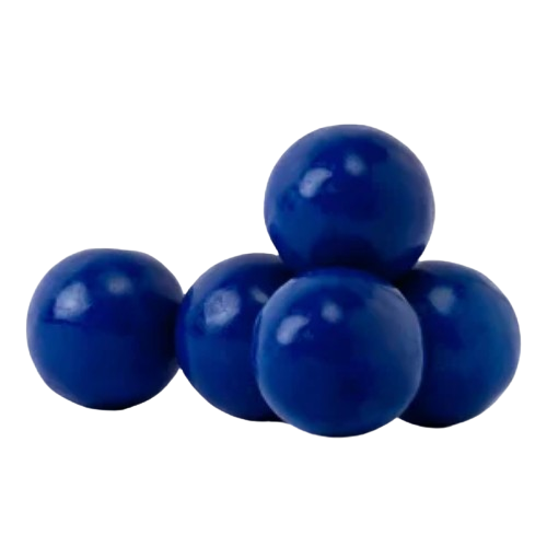 All City Candy 1" Royal Blue Gumballs Blue Raspberry 3 lb. Bulk Bag - Visit www.allcitycandy.com for great candy and delicious treats! 