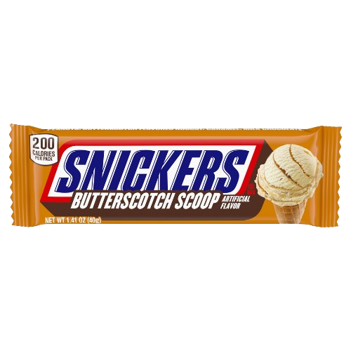 Snickers Butterscotch Scoop 1.41 oz. Bar - Visit www.allcitycandy.com for great candy and delicious treats! 