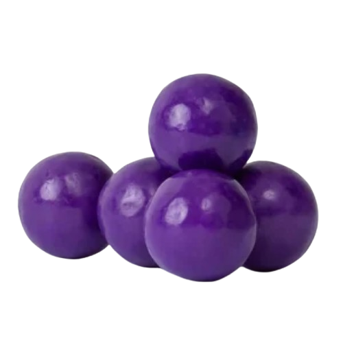 All City Candy 1" Purple Gumball Grape 3 lb. Bulk Bag - Visit www.allcitycandy.com for great candy and delicious treats! 