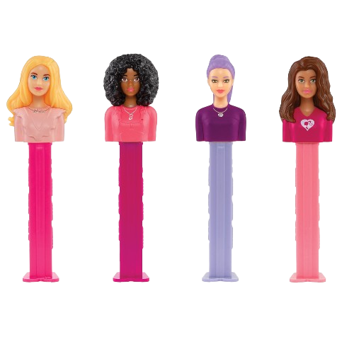 PEZ - Barbie Assortment Blist Pack - Visit www.allcitycandy.com for sweet treats and delicious candy! 
