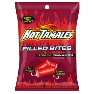 Hot Tamales Filled Bites 3 oz. Bag - Visit www.allcitycandy.com for great candy and delicious treats! 