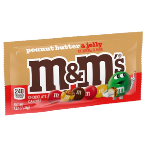 M&M Peanut Butter and Jelly 1.63 oz. Bag - Visit www.allcitycandy.com for great candy and delicious treats!