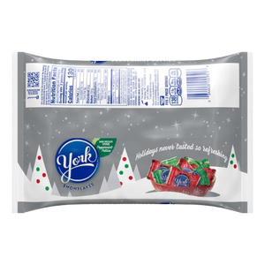 Visit www.allcitycandy.com for great service and delicious treats! York Holiday Snowflakes Peppermint Patties 9.6 oz. Bag