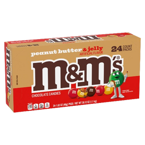 M&M Peanut Butter and Jelly 1.63 oz. Bag - Visit www.allcitycandy.com for great candy and delicious treats!