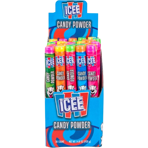 ICEE Sour Tubes Powder Candy 0.49 oz. - For fresh candy and great service visit www.allcitycandy.com
