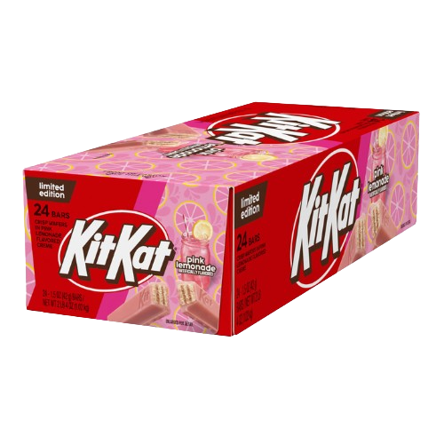 Kit Kat Limited Edition Pink Lemonade 1.5 oz. Bar  - Visit www.allcitycandy.com for delicious candy and great service! 