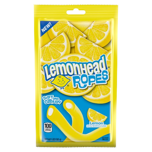 Lemonhead Ropes 5 oz. Bag - Visit www.allcitycandy.com for great candy and delicious treats! 