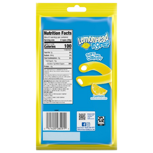 Lemonhead Ropes 5 oz. Bag - Visit www.allcitycandy.com for great candy and delicious treats! 