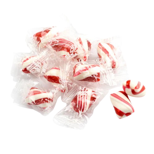 Atkinson's Red & White Natural Twists 2 lb. Bulk Bag - Visit www.allcitycandy.com for great candy and delicious treats.