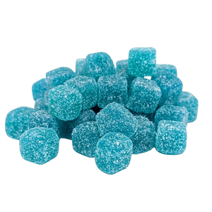 Warheads Sour Fruity Blue Raspberry Cubes 3 oz. Theater Box - Visit www.allcitycandy.com for great candy, service and delicious treats!