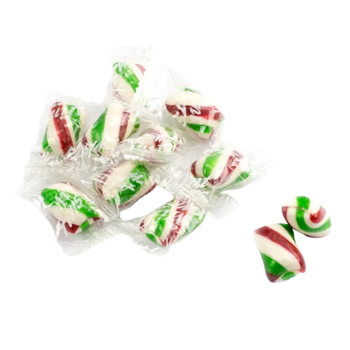 Atkinson's Red White & Green Mint Twist 3 lb. Bag - Visit www.allcitycandy.com for great candy and delicious treats! 