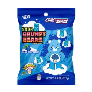 Warheads Care Bears Sour Grumpy Bears 4.5 oz. Bag - Visit www.allcitycandy.com for great candy and delicious treats! 