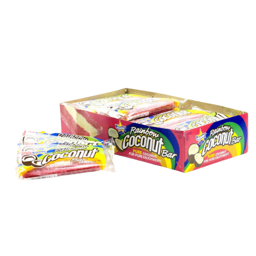 Atkinson's Rainbow Coconut Bar 1.65 oz.  - For fresh candy and great service, visit www.allcitycandy.com