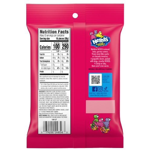 Nerds Rainbow Gummy Clusters 3 oz. Bag - All City Candy