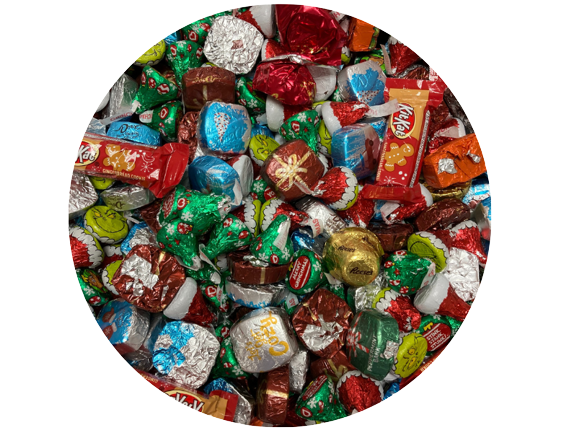 All City Candy Foil Christmas Chocolate Assorted Mega 72 oz. Bulk Bag