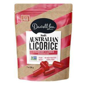 Darrell Lea Soft Australian Licorice Strawberry 7 oz. Bag visit www.allcitycandy.com for fresh and delicious sweet treats