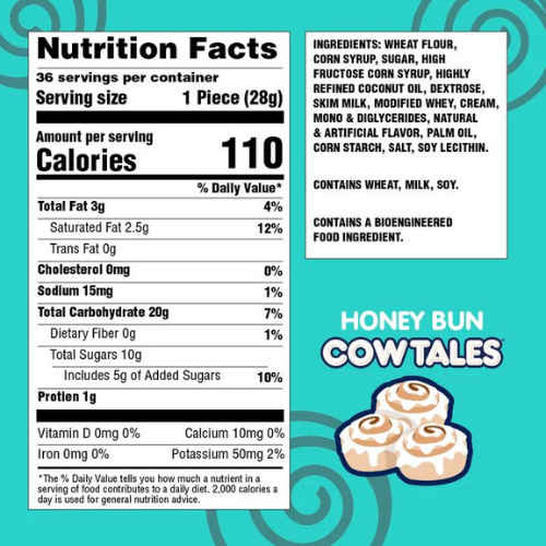 Goetze's Cow Tales Honey Bun 1 oz. - All City Candy