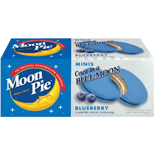 Moon Pie Minis Blueberry 1 oz. Case of 12 visit www.allcitycandy.com for fresh and delicious sweet candy treats